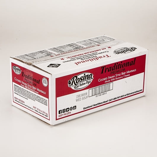 Rosina Traditional Wedding Soup Meatballs, 2 x 5 lb Case - DOT product image 5