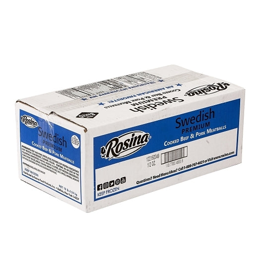 Rosina Cooked Swedish Meatball 0.5 Oz, 2 x 5 lb Case - DOT product image 5