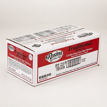 Rosina Traditional Italian Beef Meatballs 0.5 Oz, 2 x 5 lb Case - DOT product image 5