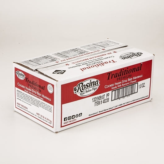 Rosina Traditional Meatball 1.5 Oz, 2 x 5 lb Case - DOT product image 5
