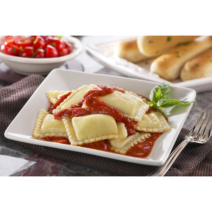 Rosina Food Pre Rosina Cooked Medium Square Cheese Ravioli, 2 x 5 lb Case - DOT product image 6