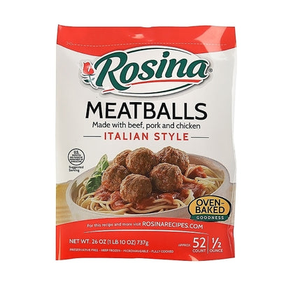 Rosina Italian Style Meatball 0.5 Oz, 8 x 26 oz Case - DOT product image 6