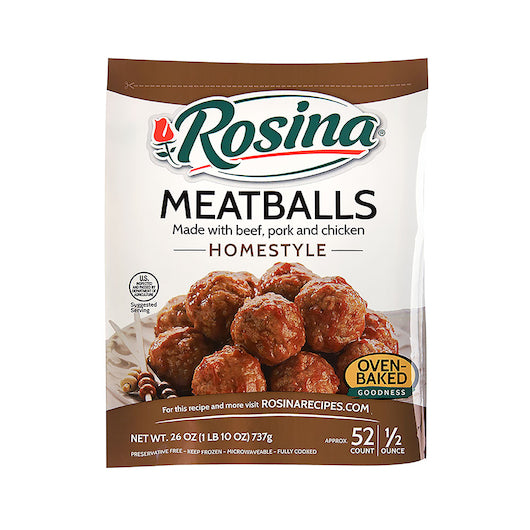Rosina Homestyle Style Meatball 0.5 Oz, 8 x 26 oz Case - DOT product image 2