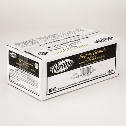 Rosina 1 Oz Premium Beef & Pork Meatball, 2 x 5 lb Case - DOT product image 5