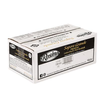 Rosina 3 Oz Premium Beef & Pork Meatball, 2 x 5 lb Case - DOT product image 6