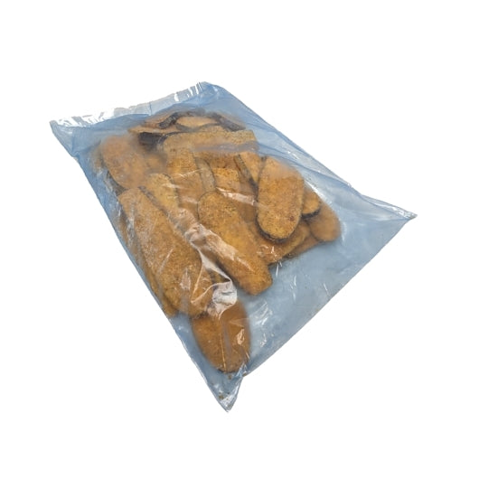 Rosina Food Traditional 3/8" Breaded Skin-On Naples Eggplant Cutlets, 1 x 10 lb Case - DOT product image 2