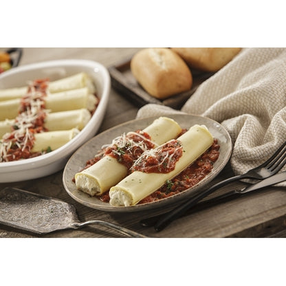 Celentano Rosina Cooked Cheese Manicotti, 1 x 12.38 lb Case - Pantry Ingredients