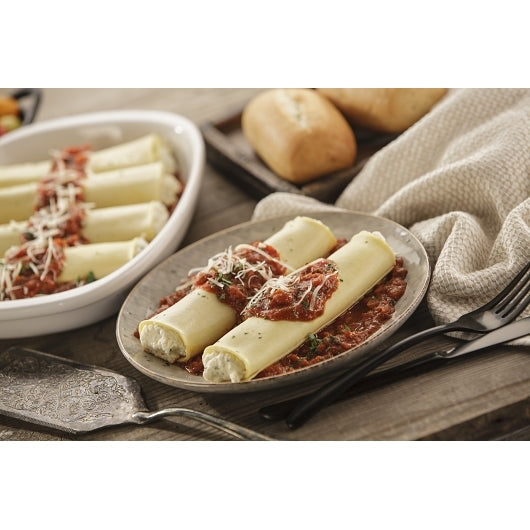 Celentano Rosina Cooked Cheese Manicotti, 1 x 12.38 lb Case - Pantry Ingredients
