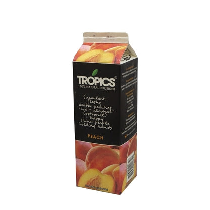 Tropics Peach Drink Mix, 12 x 32 fl oz Case - Alternate product angle or state