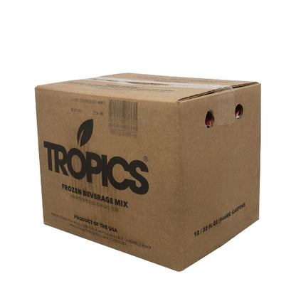 Tropics Strawberry Drink Mix, 12 x 32 fl oz Case - Alternate product angle or state