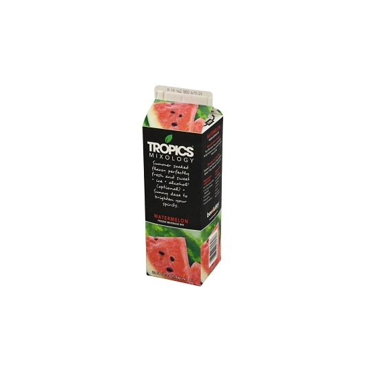 Tropics Watermelon Drink Mix, 12 x 32 fl oz Case - Beverages