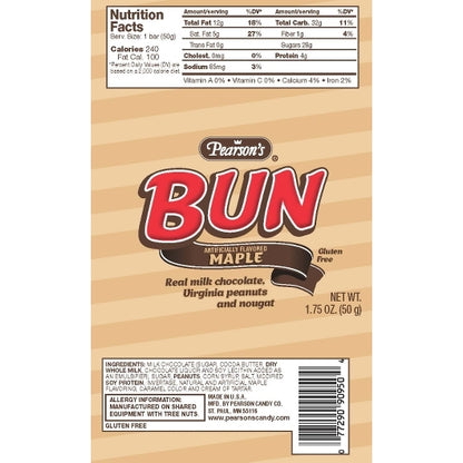 Pearson Maple Cluster Bar Bun Maple, 12 x 24 x 1.75 oz Case - DOT product image 6