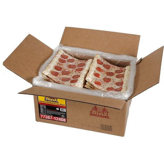 The MAX Stuffed Crust Pepperoni Reduced Fat Pizza, 1 x 72 x 4.87 oz Case - DOT product image 4