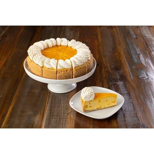 Dianne's Fine Desserts 10" Mango Passion Fruit Cheesecake, 14-Cut, 2 x 89.6 oz Case - Bakery & Desserts