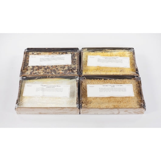 Alden Merrell Desserts Variety Pack #1 Seven Layer Bar, Raspberry Rhapsody, Old Fashion Lemon Bar,Mount Caramel Dessert