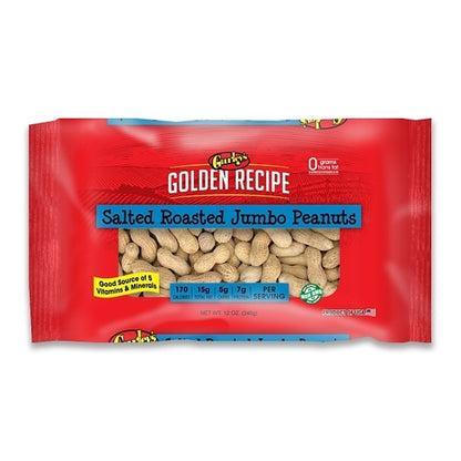 Gurley's Golden Recipe PEANUT JUMBO SALTED IN SHELL, 12 x 12 oz Case - DOT product image 2