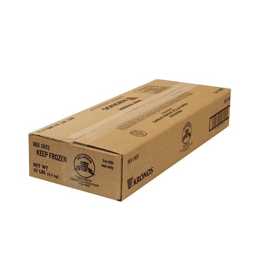 Kronos Frozen Gyrokone Uncooked Premium Beef Gyro Strips, 1 x 10 lb Case - Frozen Meat & Seafood