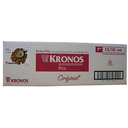 Kronos Frozen Perfect 7 Inch Pita, 12 x 10 each Case - Breads, Rolls & Buns