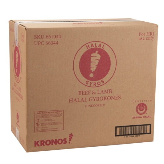 Kronos Uncooked Halal Beef & Lamb Gyro Cone Uncooked, 2 x 20 lb Case - DOT product image 6