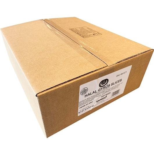 Kronos Gyro Beef Slice Fully Cooked, 4 x 5 lb Case - Frozen Meat & Seafood