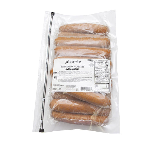 Johnsonville Skinless Polish 4:1 Cooked Skinless Smoked Polish Sausage, 2 x 5 lb Case - DOT product image 3