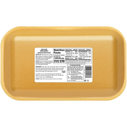 Johnsonville Bratwurst Patty Grillers Uncooked Original Bratwurst Pork Patties, 9 x 16 oz Case - DOT product image 4