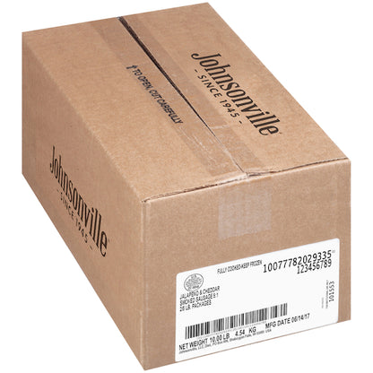 Johnsonville Jalapeno and 5:1 Cooked Jalapeno & Cheddar Smoked Sausage, 2 x 5 lb Case - DOT product image 2