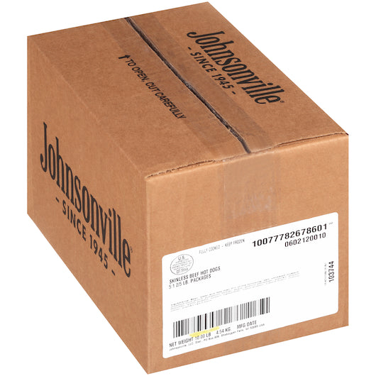 Johnsonville Sausage COOKED BEEF HOT DOG LINKS, 2 x 5 lb Case - DOT product image 3