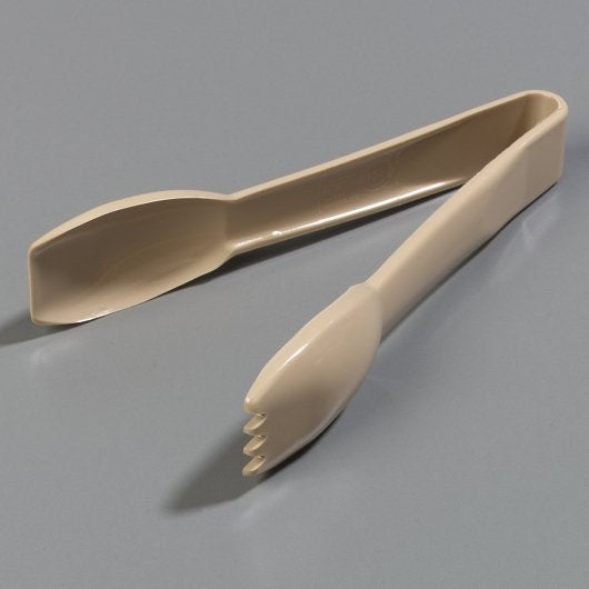 Carlisle 6 Inch Plastic Beige Salad Tong, 1 x 1 each Case - DOT product image 2
