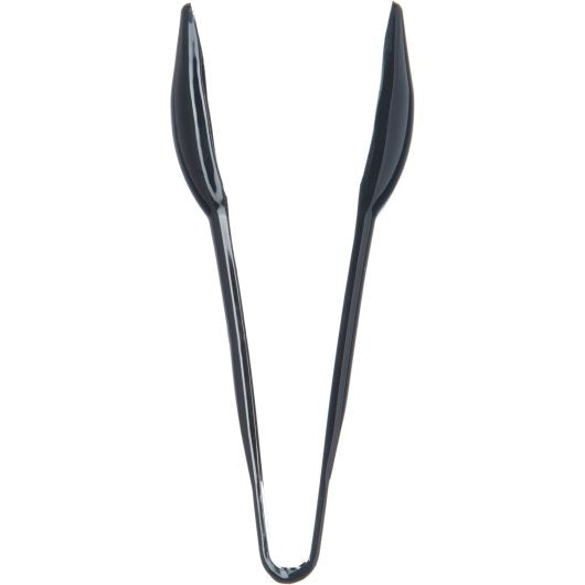 Carlisle 6 Inch Plastic Black Salad Tong, 1 x 1 each Case - Kitchen Smallware