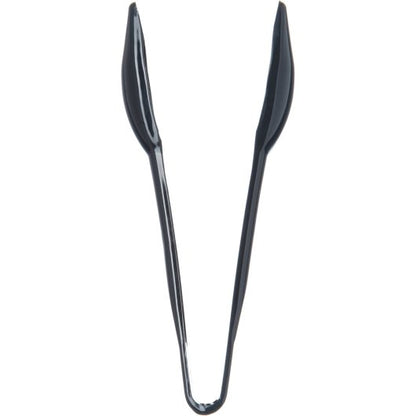 Carlisle 6 Inch Plastic Black Salad Tong, 1 x 1 each Case - Kitchen Smallware