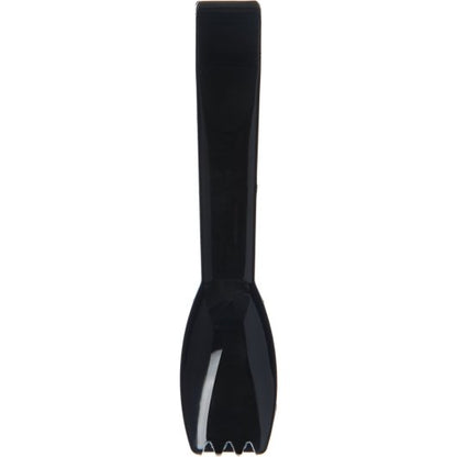 Carlisle 6 Inch Plastic Black Salad Tong, 1 x 1 each Case - Alternate product angle or state
