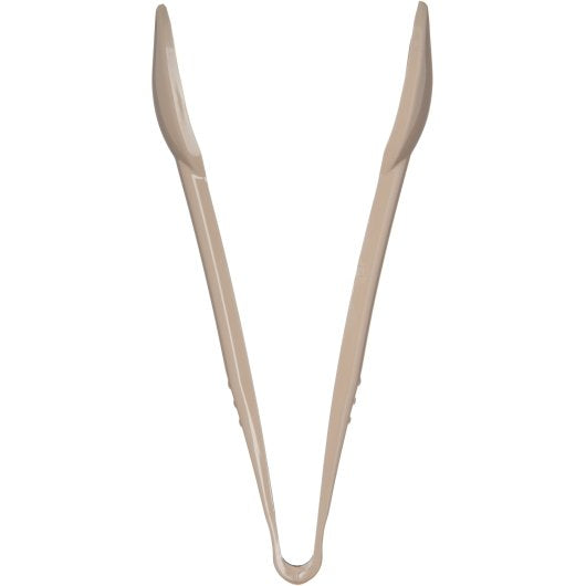 Carlisle 9 Inch Plastic Beige Salad Tong, 1 x 1 each Case - Kitchen Smallware