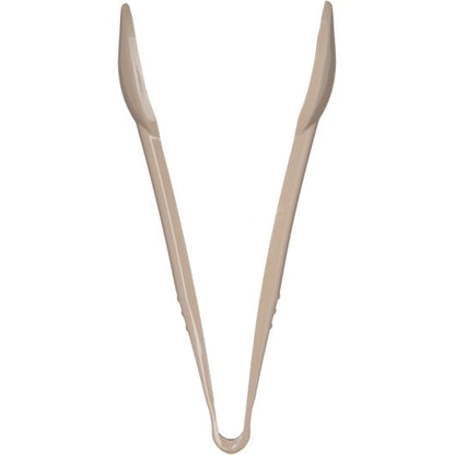 Carlisle 9 Inch Plastic Beige Salad Tong, 1 x 1 each Case - Kitchen Smallware