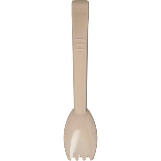 Carlisle 9 Inch Plastic Beige Salad Tong, 1 x 1 each Case - Alternate product angle or state