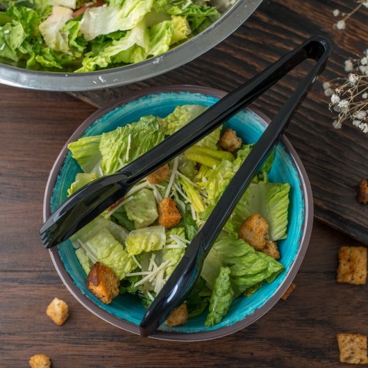 Carlisle 9 Inch Plastic Blend Salad Tong, 1 x 1 each Case - Alternate product angle or state