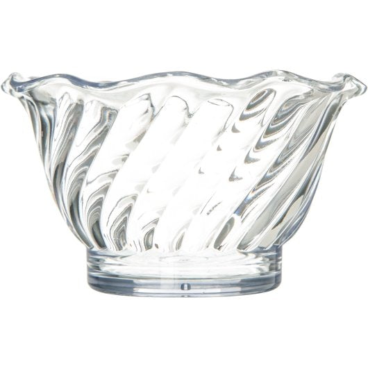 Carlisle 5 Ounce Tulip Plastic Clear Dessert Dish, 1 x 24 each Case - DOT product image 8