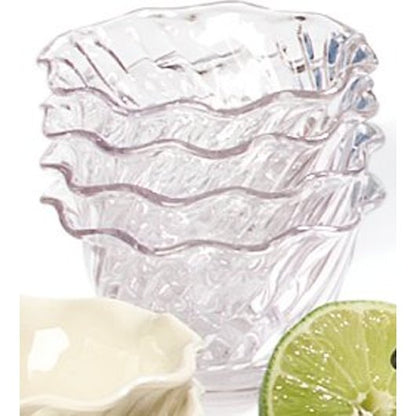 Carlisle 5 Ounce Tulip Plastic Clear Dessert Dish, 1 x 24 each Case - DOT product image 3