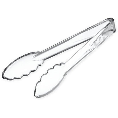Carlisle 9 Inch Clear Plastic Utility Tong, 1 x 1 each Case - Kitchen Smallware
