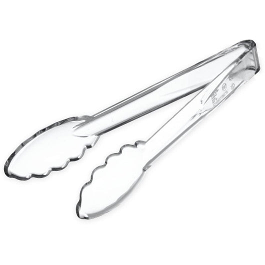 Carlisle 9 Inch Clear Plastic Utility Tong, 1 x 1 each Case - Kitchen Smallware