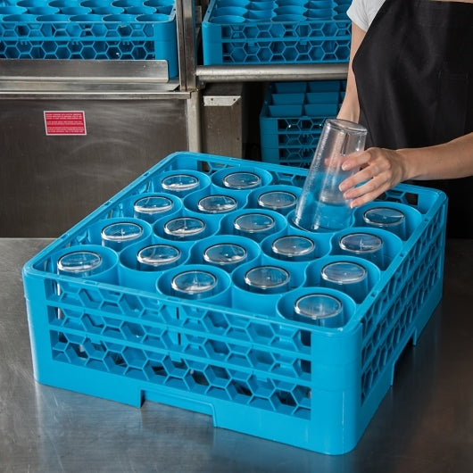 Carlisle Foodservice 20 COMPARTMENT RACK WITH 2 EXTENDERS CARLISLE BLUE, 1 x 3 each Case - DOT product image 7