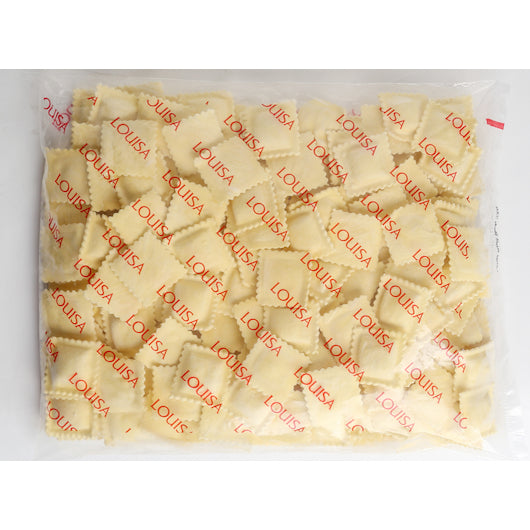 Louisa Foods 2 Inch Beef Ravioli Pasta, 2 x 5 lb Case - Pantry Ingredients