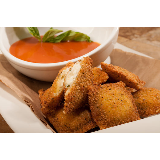 Louisa Foods 2 Inch Breaded 4 Cheese Ravioli Appetizer, 2 x 5 lb Case - DOT product image 3
