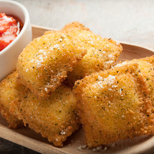 Louisa Foods 2 Inch Toasted 4 Cheese Ravioli Appetizer, 2 x 5 lb Case - DOT product image 3