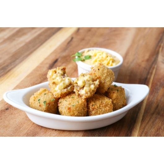 Louisa Foods Breaded White Cheddar Bacon Mac & Cheese Bite Appetizer, 2 x 5 lb Case - DOT product image 3