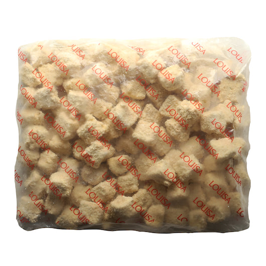 Louisa Foods Breaded White Cheddar Bacon Mac & Cheese Bite Appetizer, 2 x 5 lb Case - Frozen Snacks & Appetizers