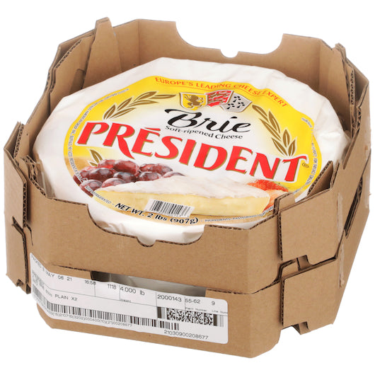 President Brie Plain, 2 x 32 oz Case - DOT product image 5