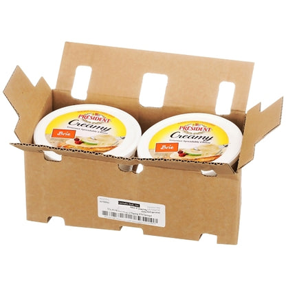 President Creamy Brie Gourmet Spreadable Cheese, 2 x 3.25 lb Case - DOT product image 3