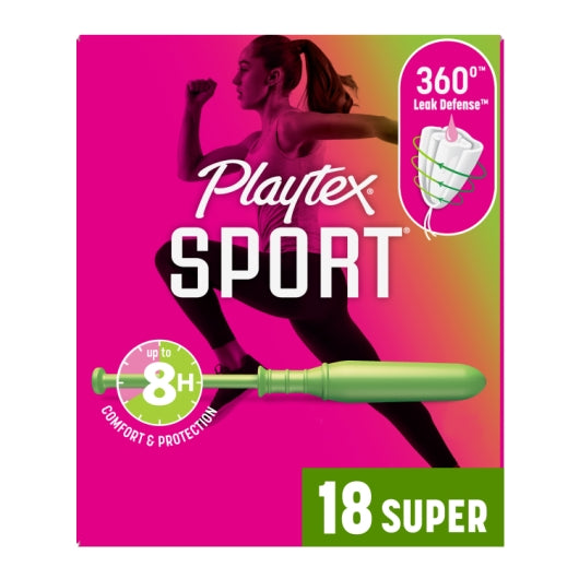 Playtex SPORT PLASTIC SUPER UNSCENTED, 2 x 6 x 18 ct Case - DOT product image 3