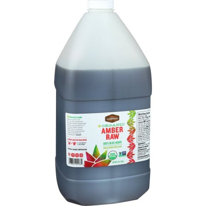 Madhava Organic Amber Raw Agave, 4 x 176 fl oz Case - Pantry Ingredients